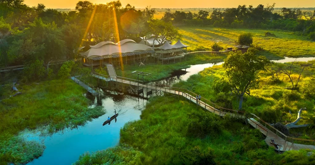 Passeio de barco em Maun, Botswana