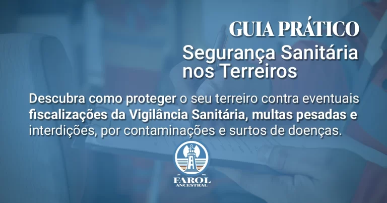 Capa apresentando o Guia Prático Segurança Sanitária nos Terreiros