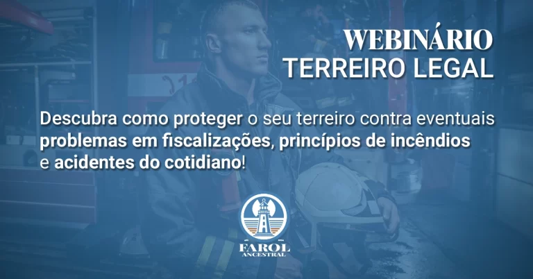 Banner Promocional do Webinário Terreiro Legal