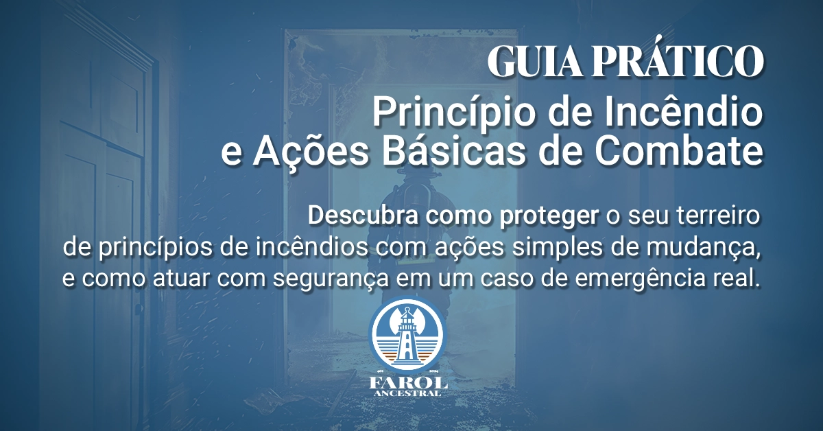 Capa apresentando o Guia Prático Princípio de Incêndio e Ações Básicas de Combate