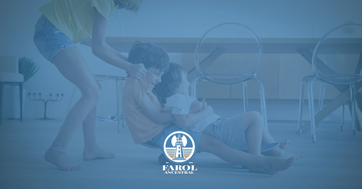 Capa da seção proteção para crianças